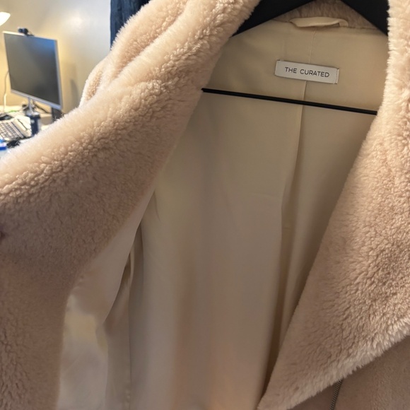 Shop the curated teddy wool shearling coat S - Picture 2 of 4